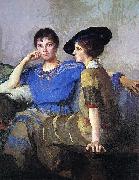 Edmund Charles Tarbell Sisters Germany oil painting artist